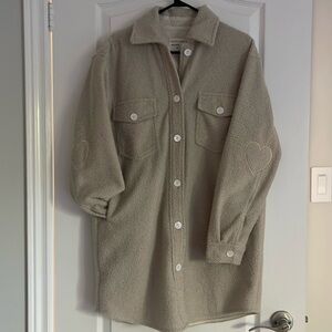 Jillian Harris x Jackson Rowe Tan Shacket | Size M